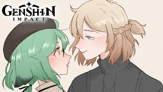 Lovebirds Genshin Impact Comic Dub [upl. by Jewel]