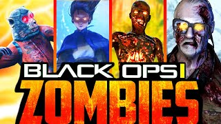 All BO1 ZOMBIES EASTER EGGS Speedrun World Record Today Call of Duty Black Ops Zombies [upl. by Janela]