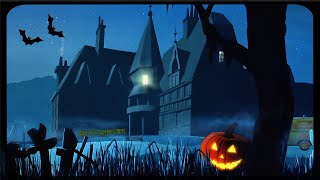 🎃 Halloween Night in a Spooky Haunted Mansion 👻 ScoobyDoo Special w oldies music from another room [upl. by Aicenad]