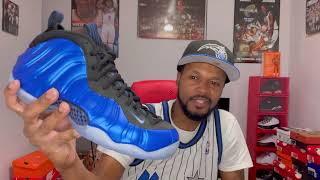 Nike Air Foamposite One OG Royal 2024 Review and On Feet [upl. by Akkinahs]