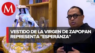 Presentan vestido de la Virgen de Zapopan para la Romería conoce su significado [upl. by Annawek]