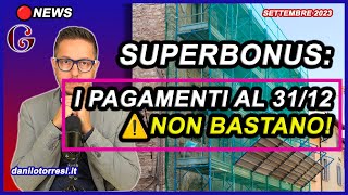 SUPERBONUS 110 ultime notizie  niente cessione del credito senza lavori fatti al 31 dicembre [upl. by Assedo]