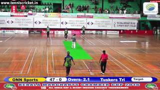 Match 10  ONN Sports VS Tuskers Tri  KMCC 2016  Kerala Indoor CricketTournament [upl. by Vachel]