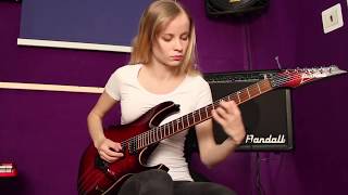 Conquering Dystopia Lachrymose guitar cover by Laura Lace Riga Latvia [upl. by Arella]