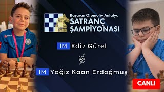 IM Ediz Gürel vs IM Yağız Kaan Erdoğmuş  Başaran Otomotiv Antalya Satranç Şampiyonası [upl. by Niuqaoj840]