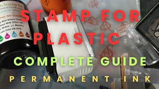 how to make Permanent ink Stamp for Plastic stampforplastic [upl. by Dovev726]