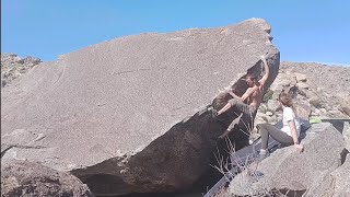 Chuchas Arete Possible FA  Culp Valley Bouldering [upl. by Yedarb737]