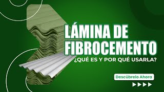 Lámina de Fibrocemento ¡la mejor alternativa para tejados 🏡 [upl. by Ddej]