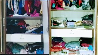 Small Almirah wardrobe organizing ideas  how to organize a small Almirah wardrobe [upl. by Ajat517]