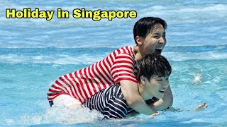 BTS play water games in Singapore 🏊‍♀️💦  Hindi dubbing [upl. by Iva]