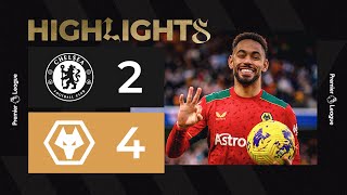 CUNHA HATTRICK Chelsea 24 Wolves  Highlights [upl. by Rennane539]