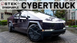 Cybertruck wrap in STEK DYNOpurple PPF  Finished Footage [upl. by Mannuela]