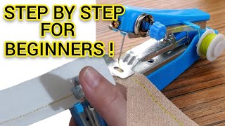 HOW TO USE A MINI STAPLER SEWING MACHINE TUTORIAL VIDEO [upl. by Aneger]