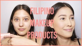 Soft Glam Using ONLY Filipino Brands  First Impressions [upl. by Dilan130]