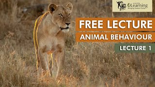 EcoTraining FREE Lecture on Animal Behaviour  Lecture 1 [upl. by Willabella56]