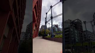 Gasholder Park Camden London london londonwalk camden shortsvideo uk unitedkingdom views [upl. by Bartle]