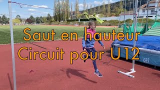 Apprentissage saut en hauteur pour U10U12 en circuit  EJCA [upl. by Retsae]