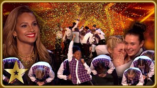 Entity Allstars get Aleshas GOLDEN BUZZER  Unforgettable Auditions  Britain’s Got Talent [upl. by Marek811]