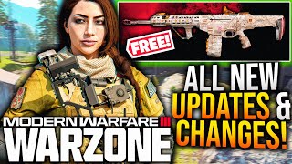 WARZONE New UPDATE PATCH NOTES amp GAMEPLAY CHANGES FREE REWARDS Aftermarket Update amp More [upl. by Yejus727]