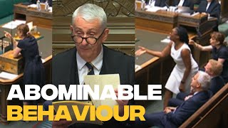 Tory MP lambasted for quotabominablequot behaviour in House of Commons [upl. by Epoh]