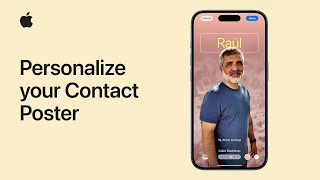 How to personalize your Contact Poster on your iPhone  Apple Support [upl. by Ranjiv]