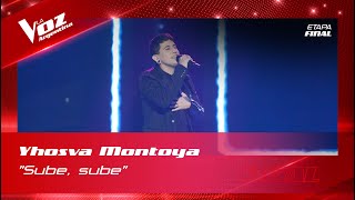 Yhosva Montoya  “Sube sube”  Final  La Voz Argentina 2022 [upl. by Arhaz]