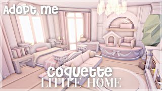 Coquette Little Home  House build  Adopt me [upl. by Blair444]