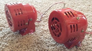 Review of the 12V Red Siren Horn General Air Raid Siren [upl. by Groos20]