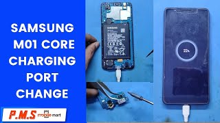 Samsung M01 Core Charging Pin Change  M01 Core Charging Problem  Charging Port Change [upl. by Bergman]