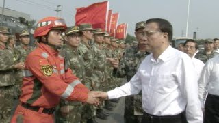 Chinese Premier Visits Blast Affected Area [upl. by Elia804]