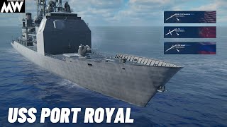 MODERN WARSHIPS USS PORT ROYAL With P700 Granit YJ18 And RUM 139 Swarmer 4K 60 FPS [upl. by Lizabeth]