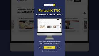 FintechX TNC  Banking amp Investment Webflow Template [upl. by Airet793]