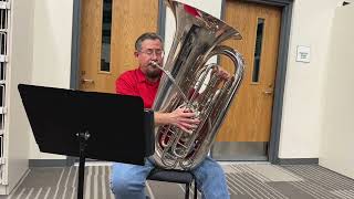 TX TMEA Tuba Etude 2 F 24 Kopprasch 47 Bars 124 Tempo 66 [upl. by Loveridge973]