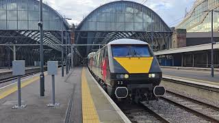 a brief visit to Kings Cross woth 91 departing for Leeds [upl. by Gaither124]