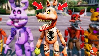 BRAND NEW FOXY ANIMATRONIC TWISTED FOXY GTA 5 Mods FNAF RedHatter [upl. by Rosemare]