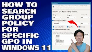 How To Search Group Policy For Specific GPO in Windows 1011 Guide [upl. by Elleivap126]