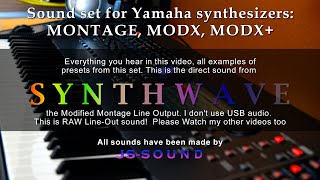 Yamaha Montage quotSynthwavequot Amazing Sound Set Patches Presets Live Demo HQ MP3 Link for best audio [upl. by Aurelie]