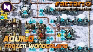 AQUILO First Landing Dealing with HEAT🔥amp COLD ❄️  23  Factorio SPACE AGE [upl. by Oballa]