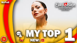 Eurovision 2025  My Top 1 NEW 🇲🇪 Comments amp Ratings [upl. by Hannah]