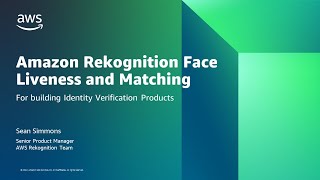 Amazon Rekognition Face Liveness and Recognition for Identity Verification [upl. by Thad]