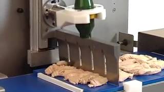 Ultrasonic slicing of cooked chicken  autoSONICL [upl. by Konstantin880]