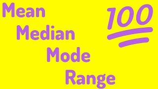 An Average Video  Mean Median Mode and Range [upl. by Olim459]