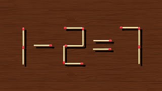 Move only 1 stick to make equation correct Matchstick puzzle ✔ [upl. by Erodavlas]