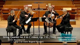 Emerson String Quartet Shostakovich Quartet No 8 in C minor Op 110 [upl. by Magner]