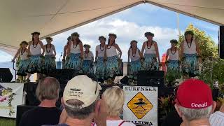 Haleiwa Art Festival 2022  NA WAHINE O KA HULA MAI KA PUUWAI performance [upl. by Notsew]