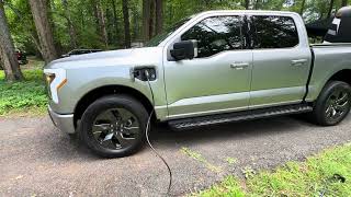 Ford Lightning charging at a campsite [upl. by Fleck67]