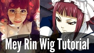 ♥ Mey Rin Wig Cutting and Styling Tutorial  Kuroshitsuji Black Butler 黒執事 ♥ [upl. by Lered395]