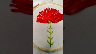 Ribbon Embroidery Flower Tutorial ribbon ribbonflower ribbonroses ribbonembroidery [upl. by Natsyrk652]