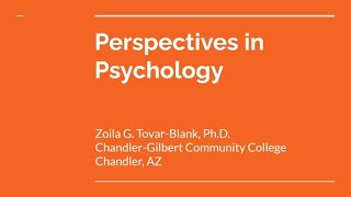 Perspectives in Psychology [upl. by Suirred]