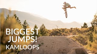 BIGGEST JUMPS AT THE KAMLOOPS BIKE RANCH [upl. by Zebadiah]